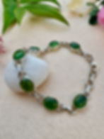 Handmade Nephrite Jade Sterling Silver Bracelet, gifts ideas, mother's day gift, Irish businese