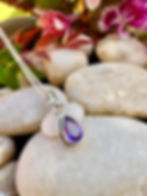 Dainty Amethyst Sterling Silver Necklace