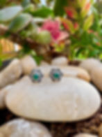 Mini Flower Green Onyx Silver Marcasite Stud Earrings, Daily earrings, Irish Business, fast delivery