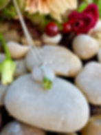 Dainty Peridot Sterling Silver Necklace