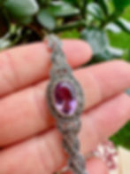 Art Deco Brazilian Amethyst Marcasite Sterling Silver Bracelet,Jewellery,Ireland, Vintage