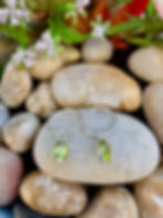 handmade genuine Peridot  sterling silver earrings, Jewelry set, Ireland Base, great as gift, fast delivery