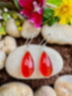 Carnelian Sterling Silver Earrings,Ireland