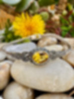 Genuine Citrine Sterling Silver Marcasite Bracelet