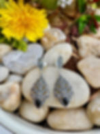 Weding women art deco Black Onyx Marcasite Sterling Silver Earrings