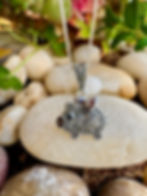 Black Onyx Marcasite Sterling Silver Pig Necklace, Irish Business, fast delivery